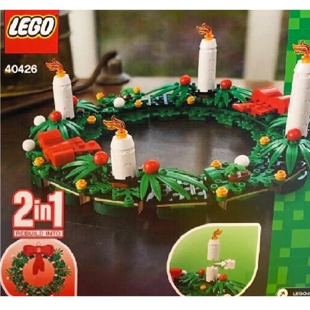LEGO Lot of 3 Christmas Santa's Sleigh 40499 Wreath 40426 Christmas Tree 40573